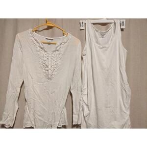 White Maternity Tops